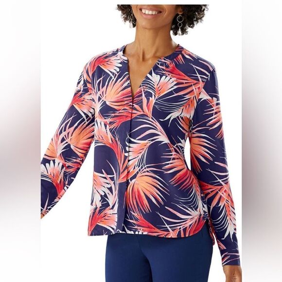 Tommy Bahama firework fronds 100% silk shirt, size Large, NWT - Picture 1 of 8
